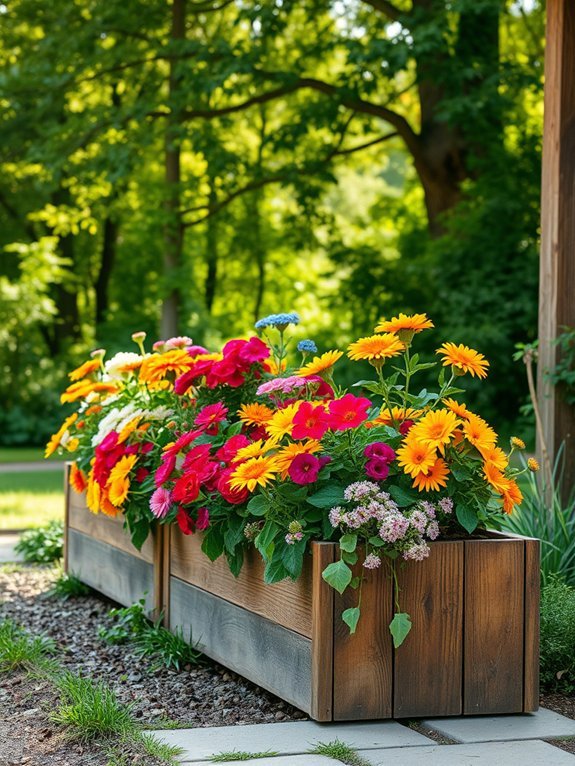 17 Rustic Wooden Garden Decor Ideas for a Timeless Look 2 sustainable rustic wooden planters