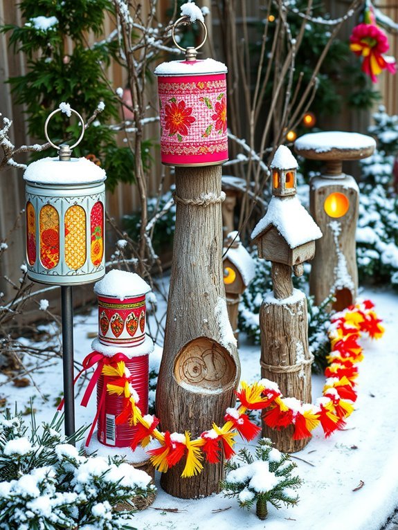15 Winter Garden Decorations to Make Your Yard Shine 14 sustainable seasonal home decor