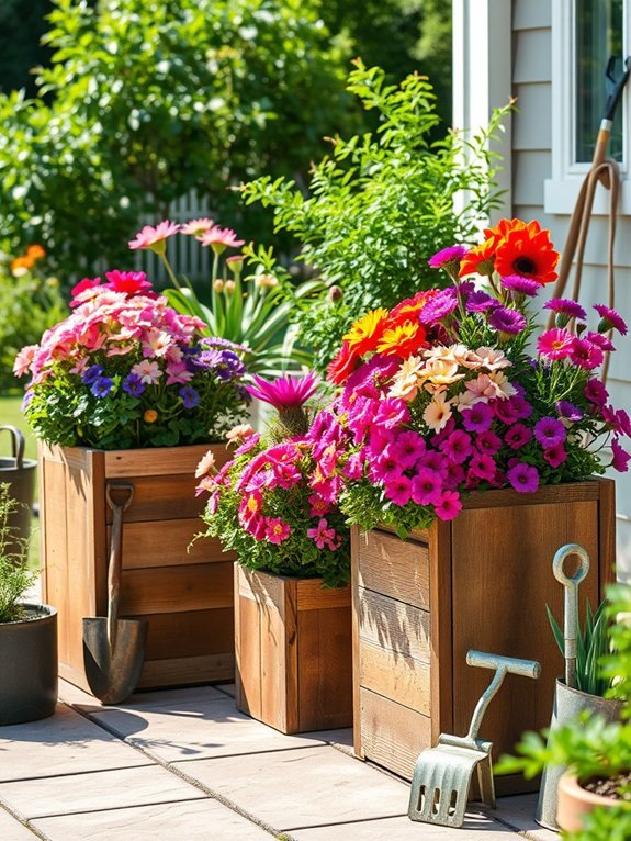 sustainable wooden planter designs