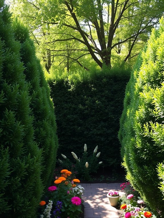 12 Budget-Friendly Ways to Add Privacy to Your Garden 2 tall shrubs and hedges