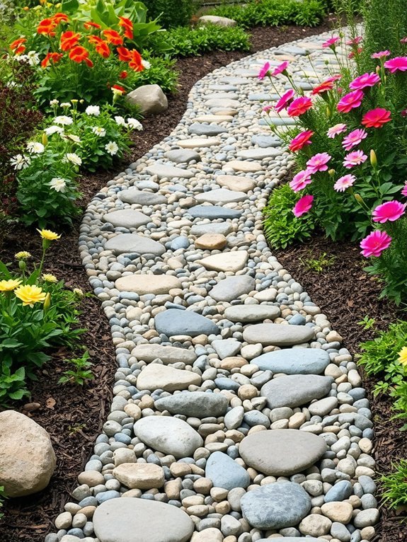 9 Natural Stone Garden Path Ideas for a Rustic Look 3 textured beauty in nature