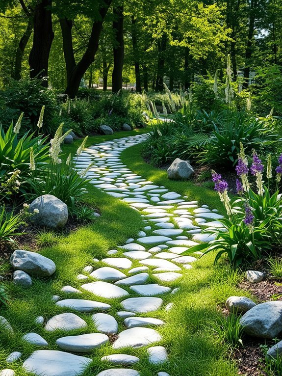 11 Simple Modern Garden Paths to Elevate Your Yard 8 textured nature tranquility experience