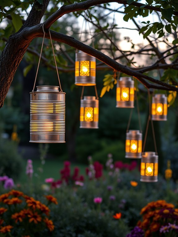 18 Easy Eco-Friendly Garden Decor Projects for Beginners 3 tin can lantern decorations