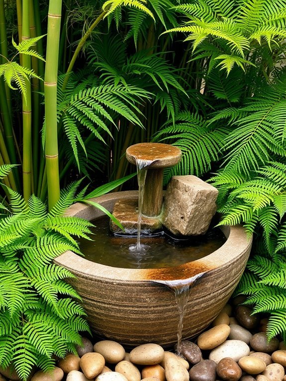 20 Elegant Water Features for Your Garden 10 tranquil bamboo water feature