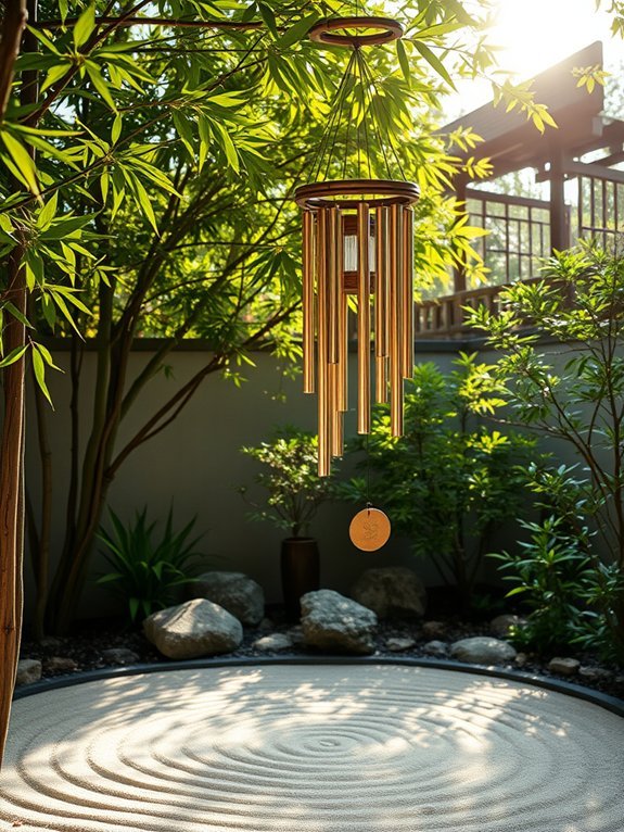 15 Unique Zen Garden Decor Ideas for Tranquility 16 tranquil melodies of chimes