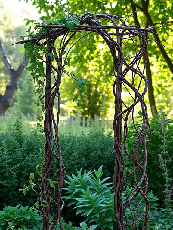 13 Ways to Incorporate Natural Materials Into Your Garden Decor 9 twigs as garden support