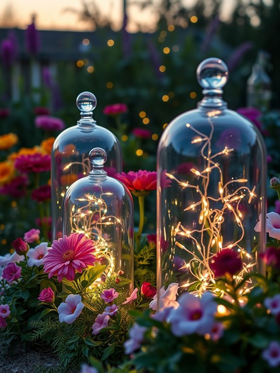 16 Rustic Garden Lighting Ideas to Set the Mood 6 twinkling lights in glass