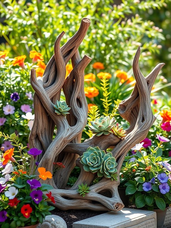 unique handcrafted driftwood sculptures