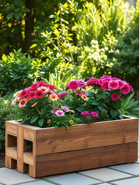 11 DIY Rustic Garden Projects for a Natural Look 2 upcycled pallet garden containers
