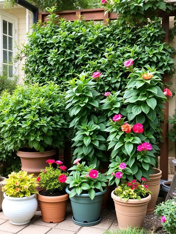 12 Budget-Friendly Ways to Add Privacy to Your Garden 9 use containerized greenery indoors