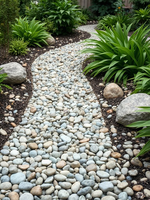 13 Ways to Incorporate Natural Materials Into Your Garden Decor 6 use pebble ground cover