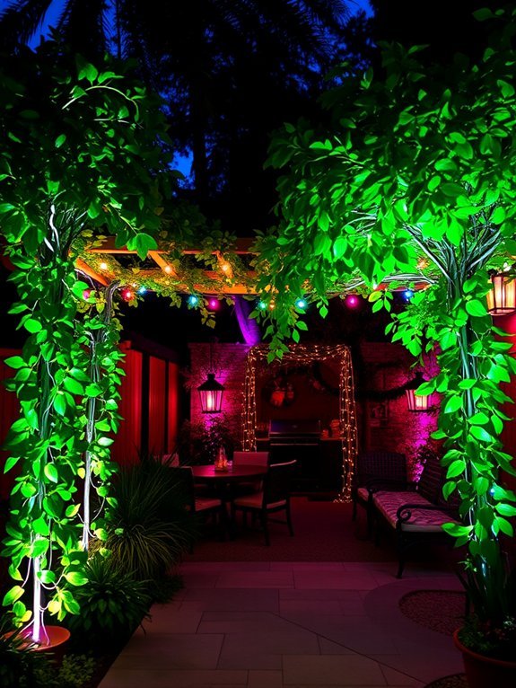 20 Garden Lighting Ideas to Illuminate Your Outdoor Space 14 versatile color changing led strips