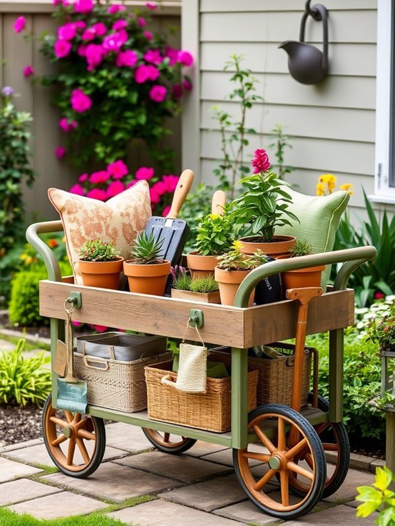 11 Space-Saving Garden Furniture Ideas for Small Gardens 9 versatile gardening transportation solution