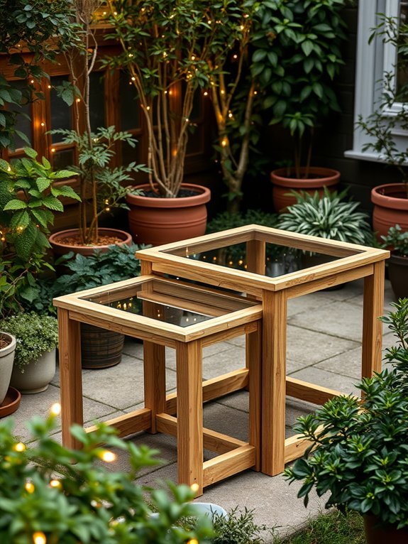 10 Stunning Small Garden Furniture Ideas for Limited Spaces 6 versatile nesting table design