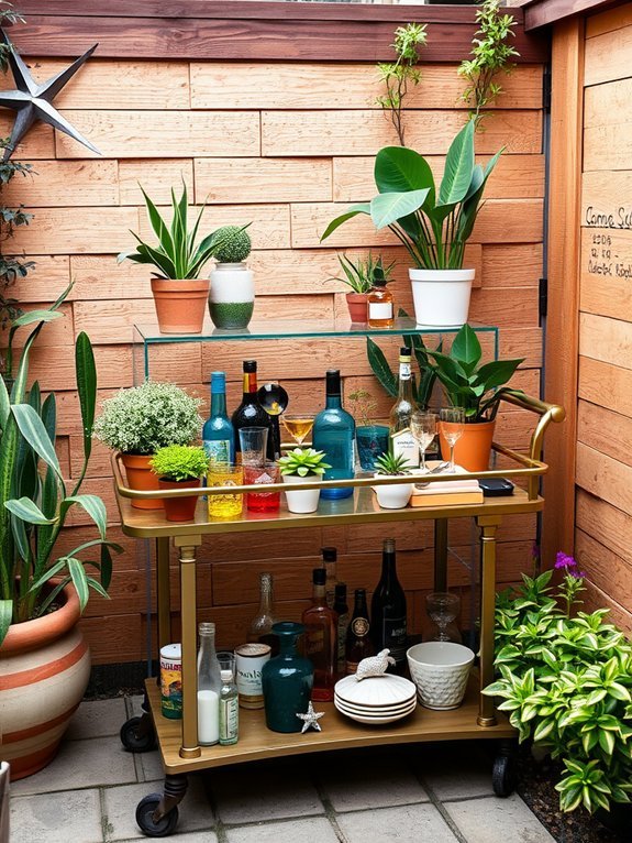 14 Creative Outdoor Furniture Ideas for Small Gardens 7 versatile serving and storage