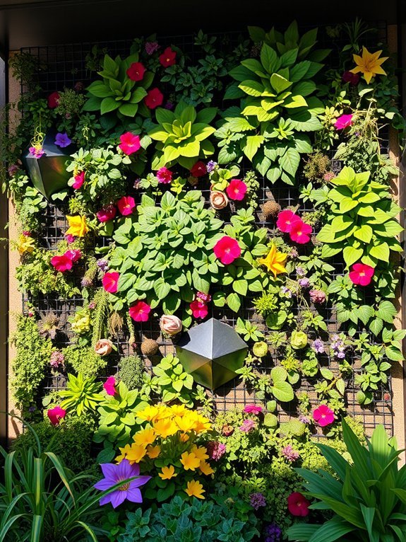 17 Ways to Add Modern Art to Your Garden Decor 9 vertical garden art creation