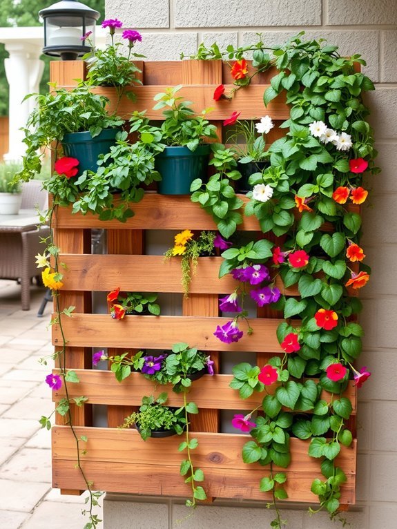14 Vertical Garden Wall Ideas to Maximize Space 3 vertical garden from pallets