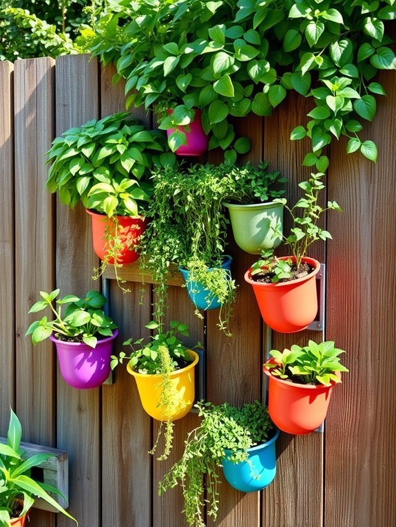 14 Ways to Use Decorative Containers in Your Garden 3 vertical garden installation tips