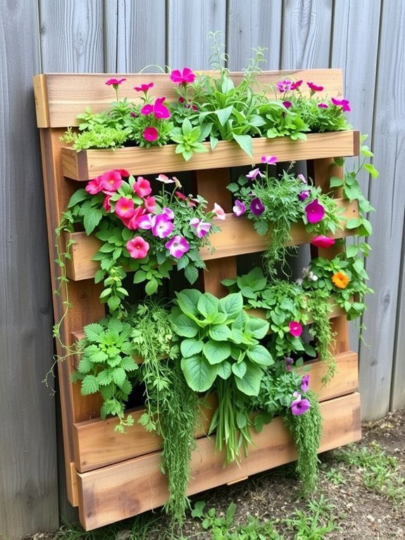 11 Upcycled Garden Decor Ideas for a Sustainable Yard 4 vertical garden on pallets