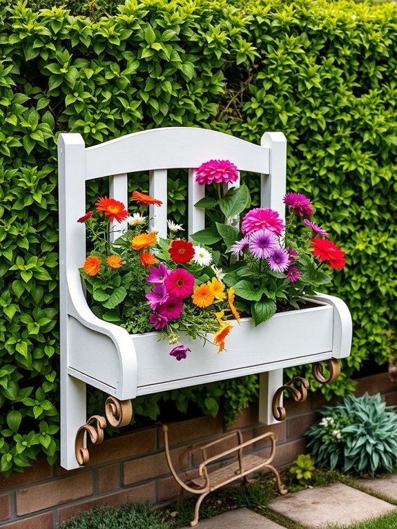 14 Creative Outdoor Furniture Ideas for Small Gardens 3 vertical garden seating solutions