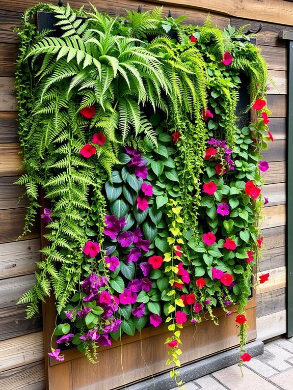 vertical garden wall installation