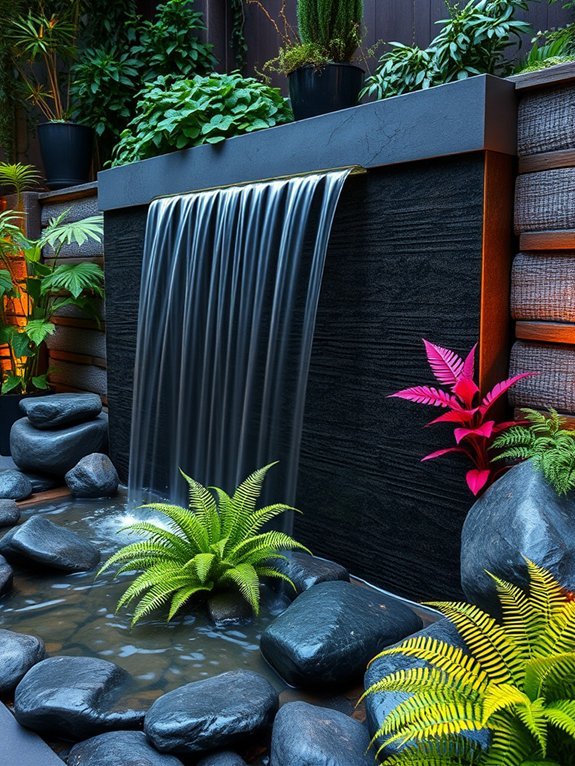 20 Elegant Water Features for Your Garden 21 vertical garden water feature
