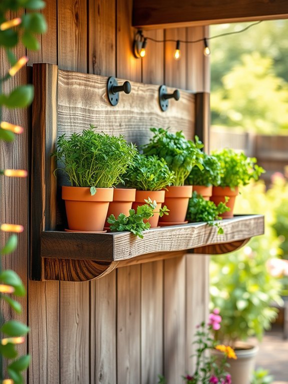 vertical greenery and herbs
