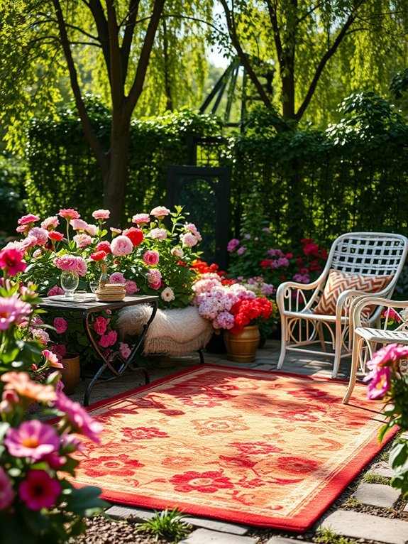 vibrant decorative floor coverings