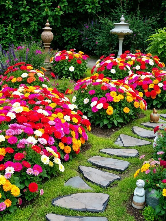 30 Beautiful Garden Decor Ideas for Beginners 2 vibrant floral garden display