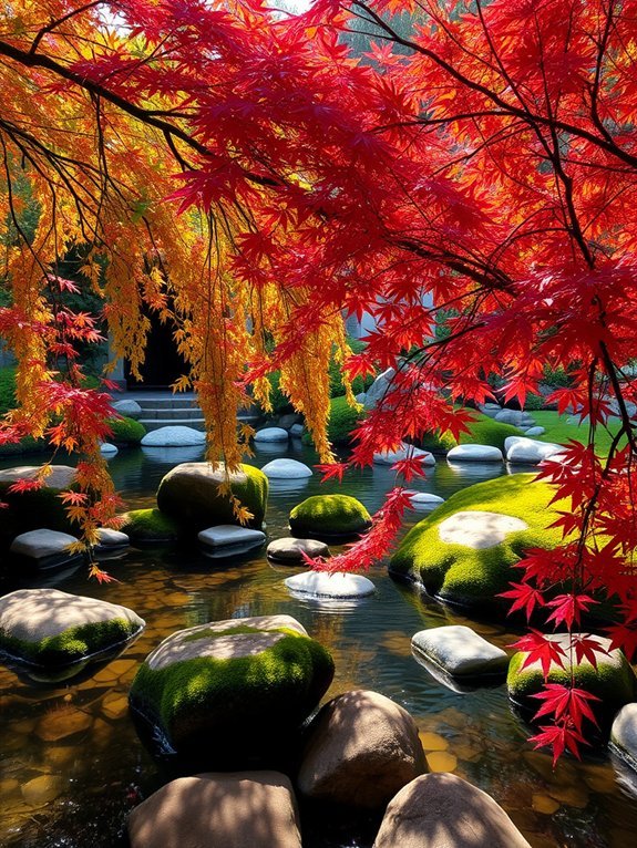 12 Gorgeous Japanese Garden Decor Ideas for Peaceful Outdoors 8 vibrant foliage serene beauty