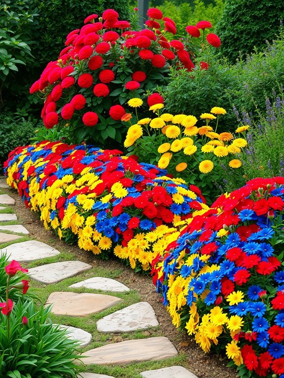 10 Gorgeous Flower Beds for Your Garden 9 vibrant garden design concept
