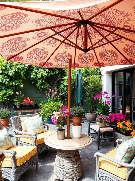 10 Affordable Garden Furniture Pieces That Look Expensive 11 vibrant outdoor shade solution