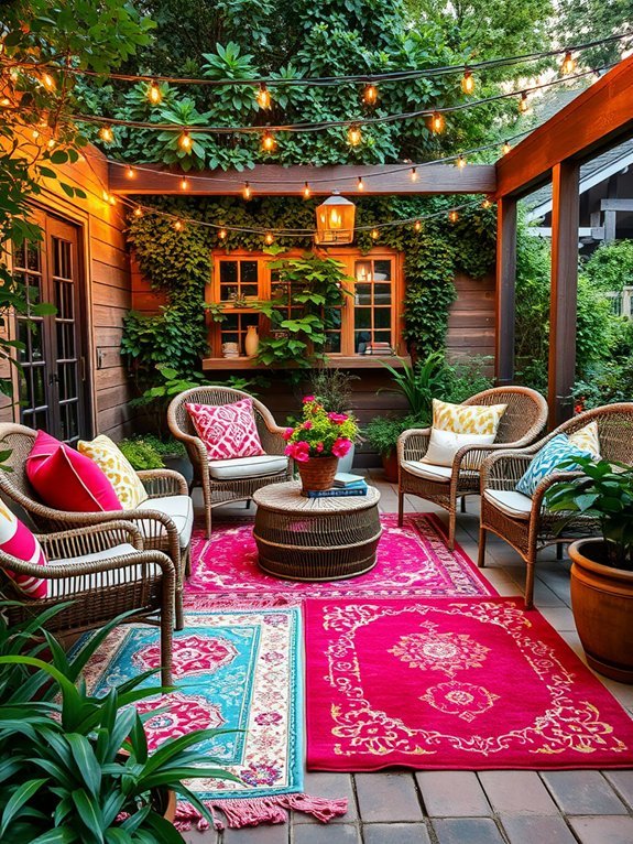 vibrant rugs for outdoors