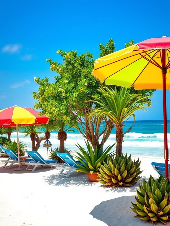 16 Coastal Garden Decor Ideas to Create a Beachy Vibe 10 vibrant seaside shade options