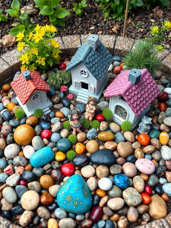 vibrant stones and pebbles