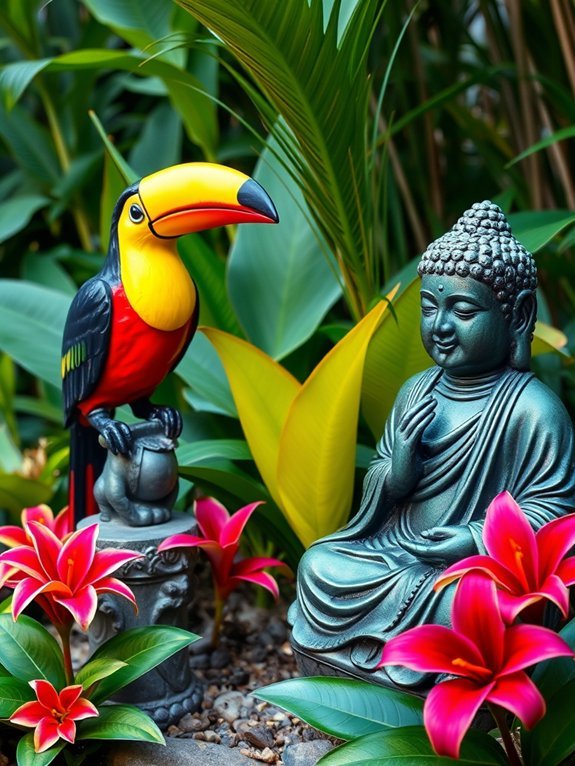 20 Garden Decor Ideas for Tropical Gardens 4 vibrant tropical garden decor