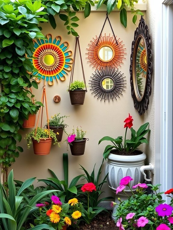 16 Ways to Make the Most of Your Small Garden With Decor 9 wall art installation tips