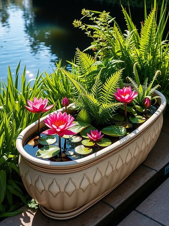 18 Easy-to-Maintain Garden Water Features for Busy People 15 water based planting containers