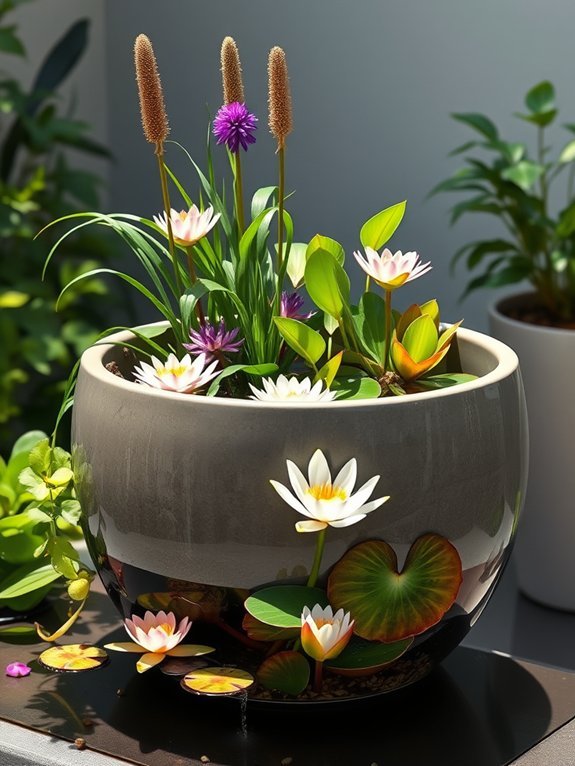 18 Easy-to-Maintain Garden Water Features for Busy People 3 water features in containers