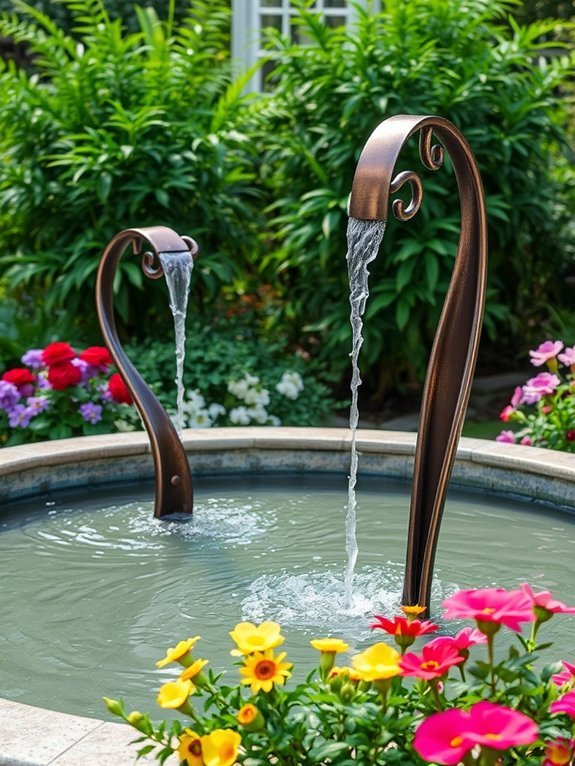 18 Easy-to-Maintain Garden Water Features for Busy People 12 water infused metal art