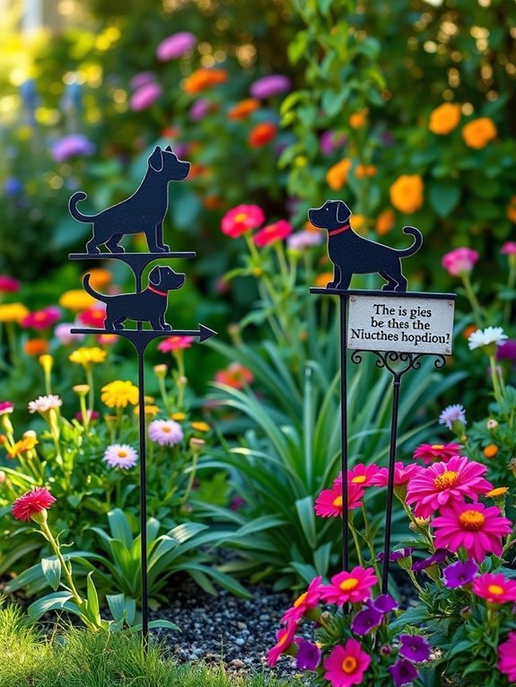 15 Cute Garden Decorations for Dog Lovers 7 whimsical dog themed garden decor