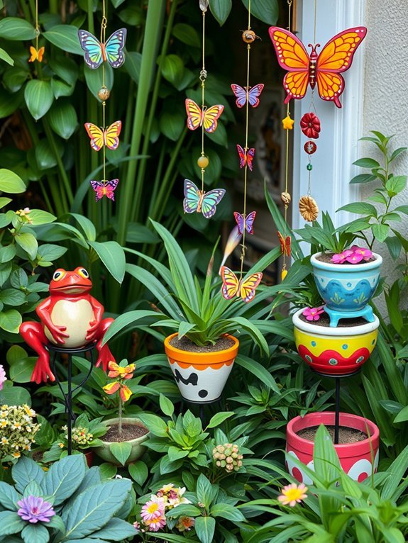 16 Ways to Make the Most of Your Small Garden With Decor 17 whimsical garden art personalization