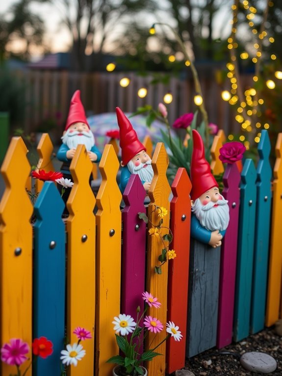 whimsical garden boundary design