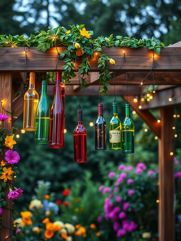 16 DIY Garden Lighting Ideas to Enhance Your Outdoors 6 wine bottle light decor
